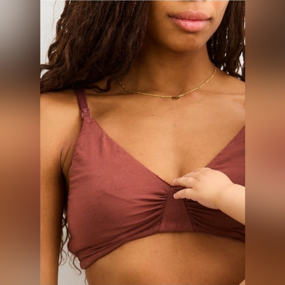 Hatch organic the everyday nursing bra in anise, medium